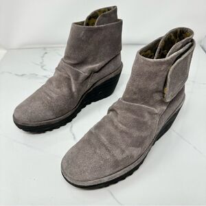 Fly London Gray Ankle Boots